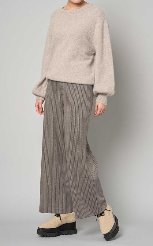 ウールシルクニットプルオーバー