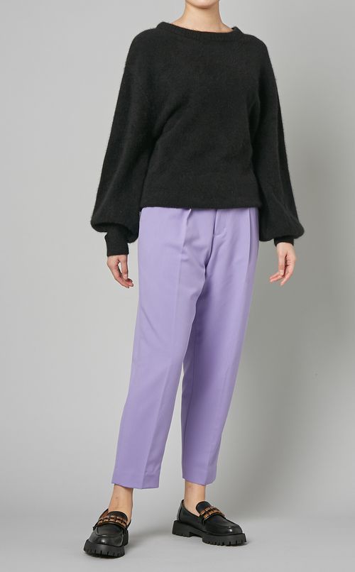 ボタンベルトタックパンツ