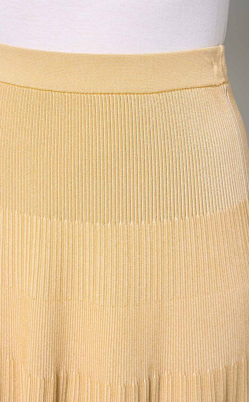 フレアギャザーニットスカート