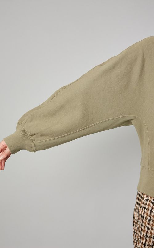 クルーネックドルマンスリーブスウェット