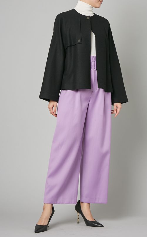 ノーカラーサーキュラジャケット