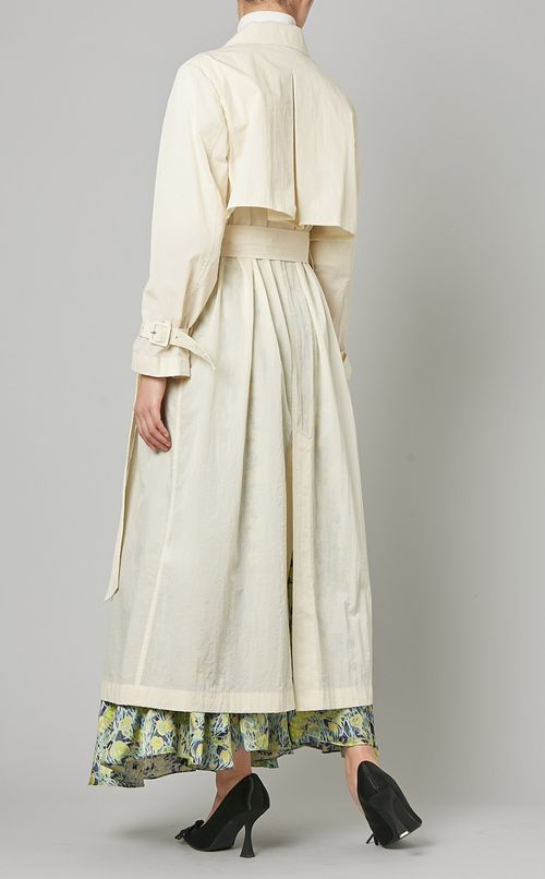 ナイロンタフタトレンチコート