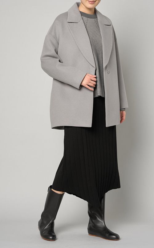 サイドスリットニットプルオーバー