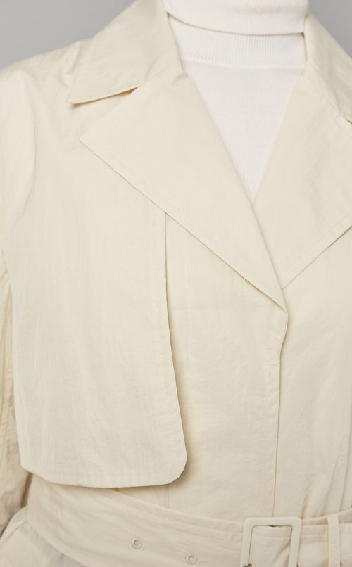 ナイロンタフタトレンチコート