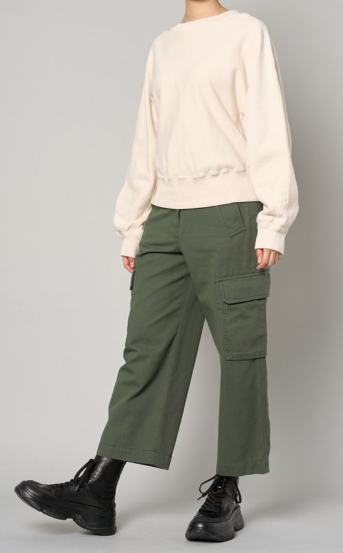 クルーネックドルマンスリーブスウェット