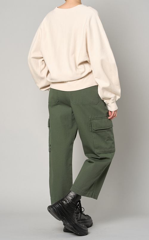 クルーネックドルマンスリーブスウェット