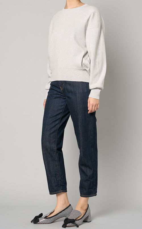 コットンストレッチプルオーバー