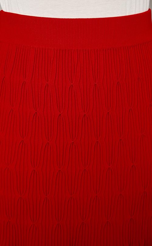 ジオメトリックニットスカート