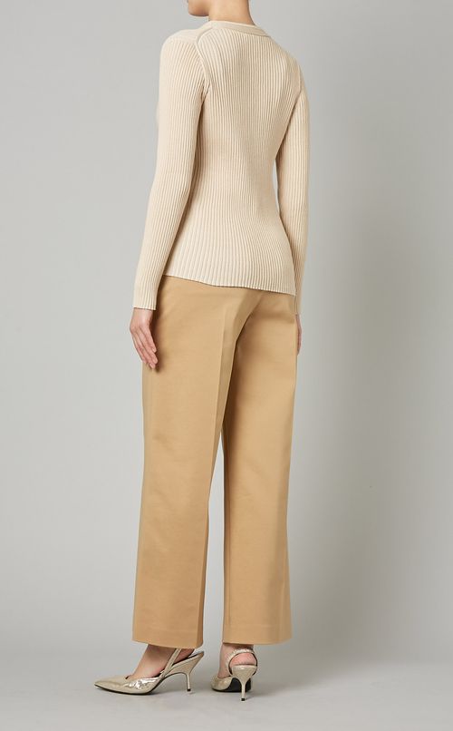 センタープレスワイドパンツ