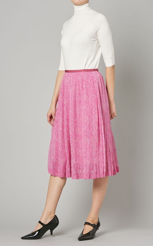 チェックプリントプリーツスカート