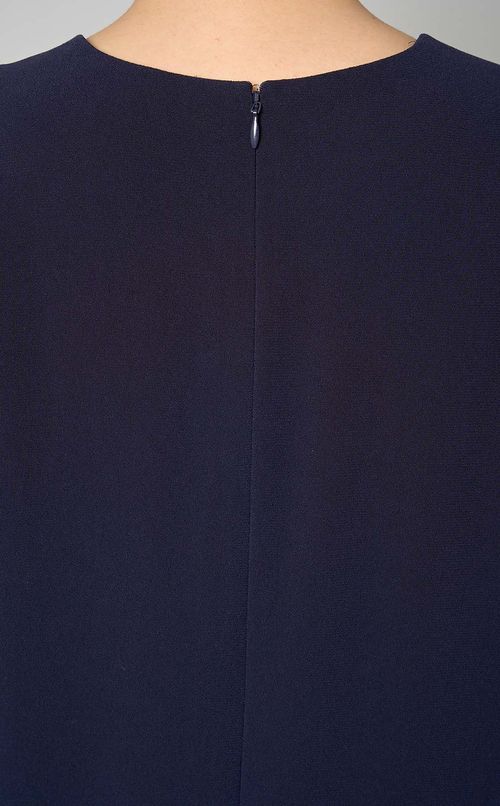 袖パールフレアワンピース