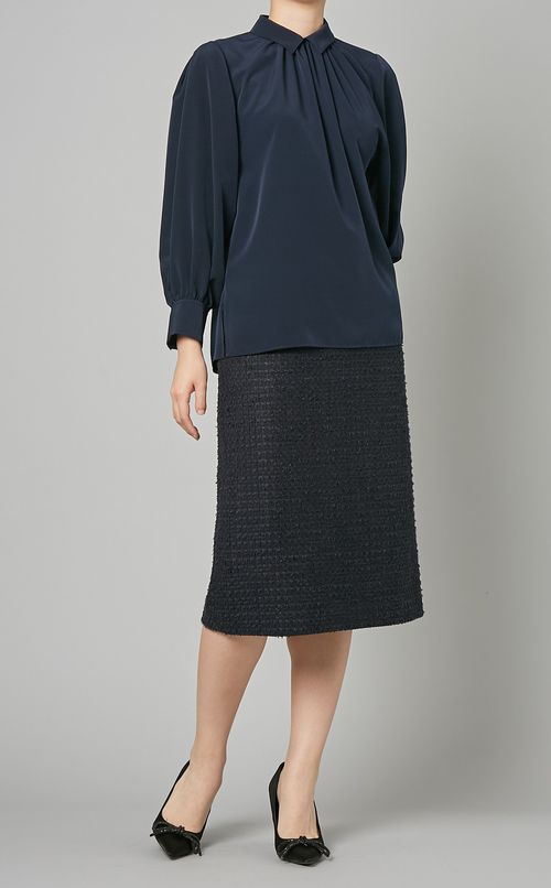 ステンカラーブラウス