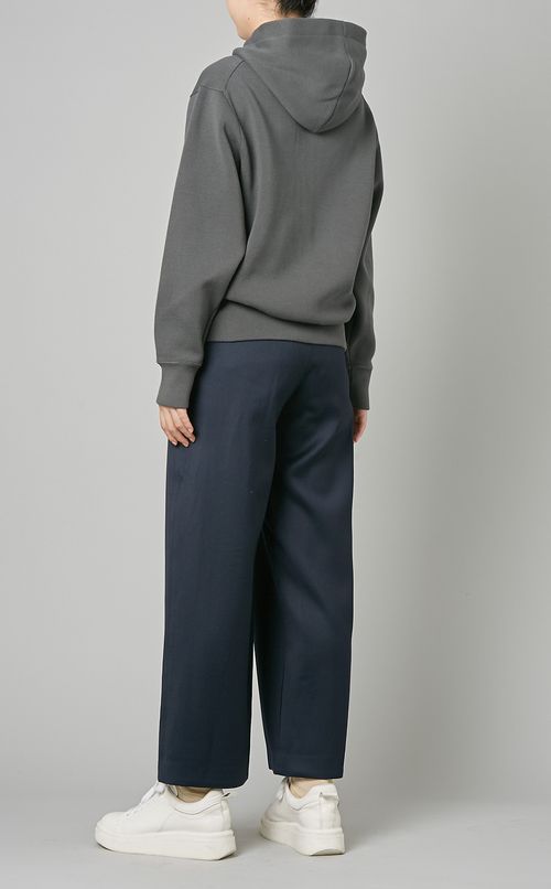 ミラノリブコットンニットパーカー