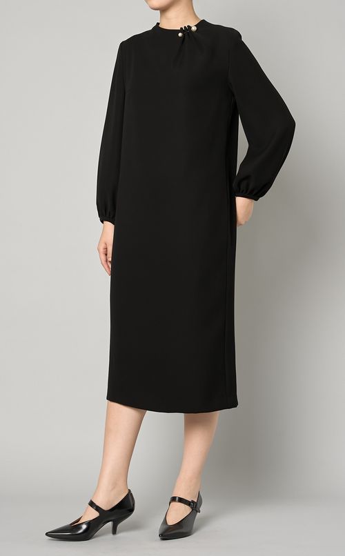 パール付コクーンワンピース