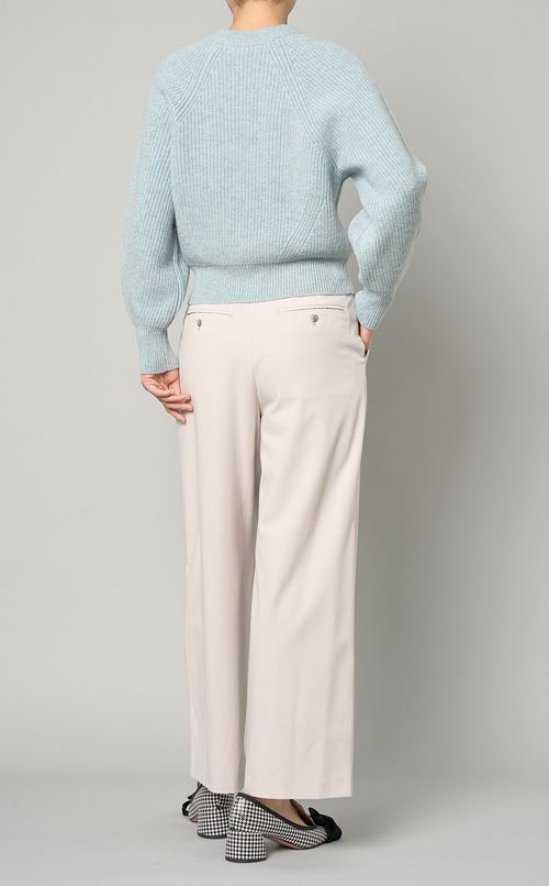 ラムカシミヤクルーネックプルオーバー