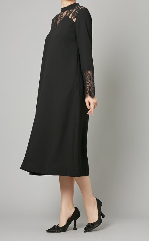 ハイネックレースワンピース