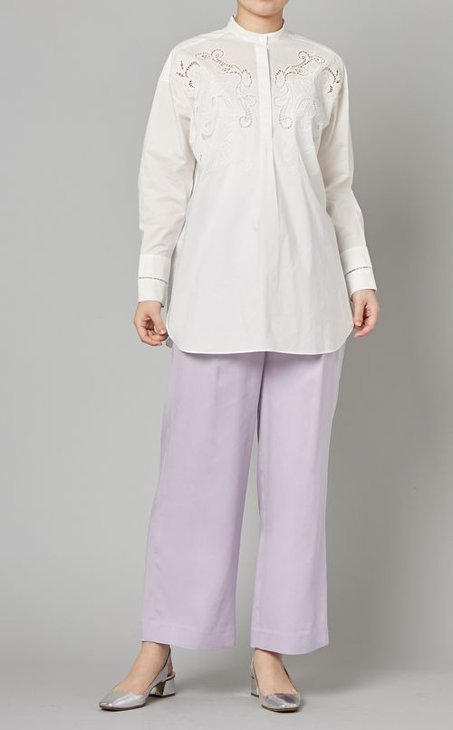 ツイルタックストレートパンツ