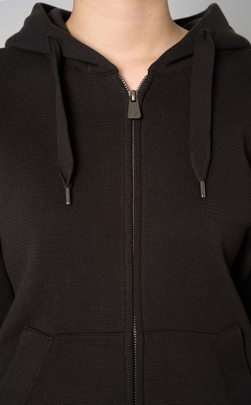 ミラノリブコットンニットパーカー