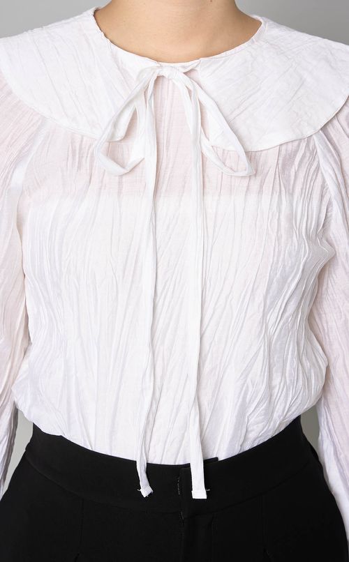 2wayプリーツブラウス