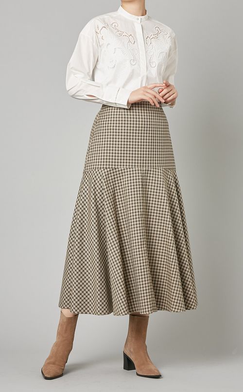 エンブロイダリースタンドシャツ