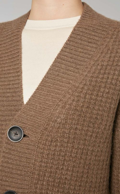 ヤクニットロングカーディガン