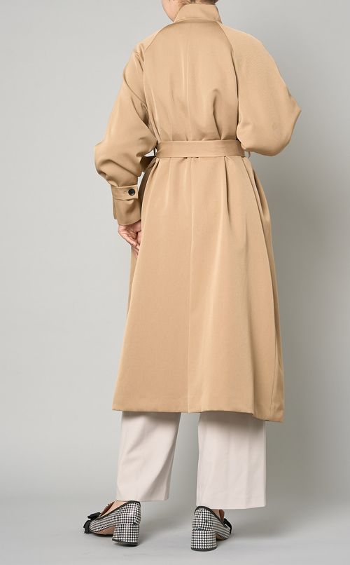 カバークロススタンドカラーオーバーコート