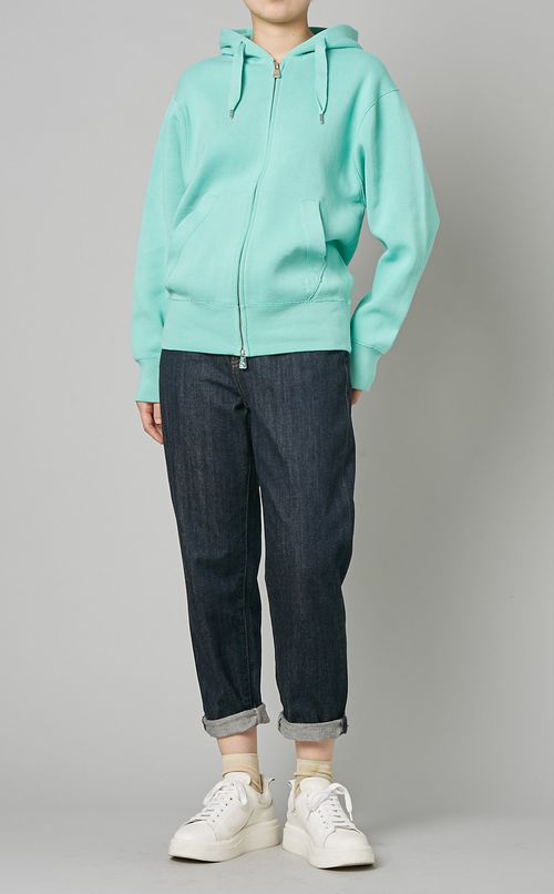 ミラノリブコットンニットパーカー