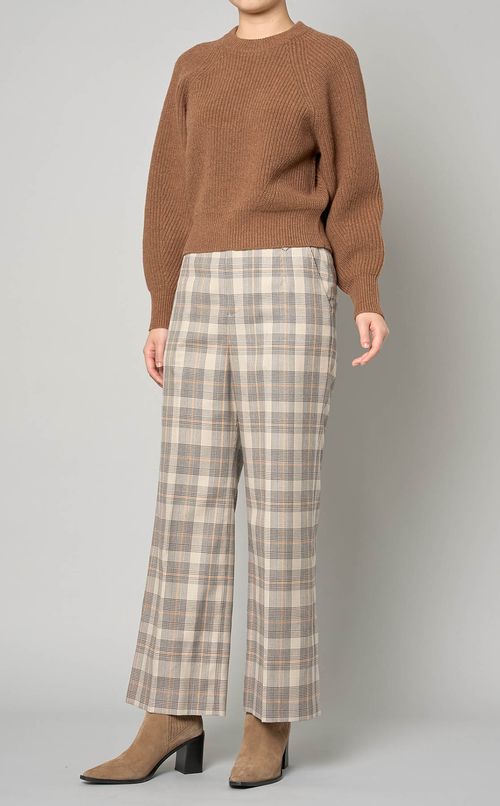 ラムカシミヤクルーネックプルオーバー