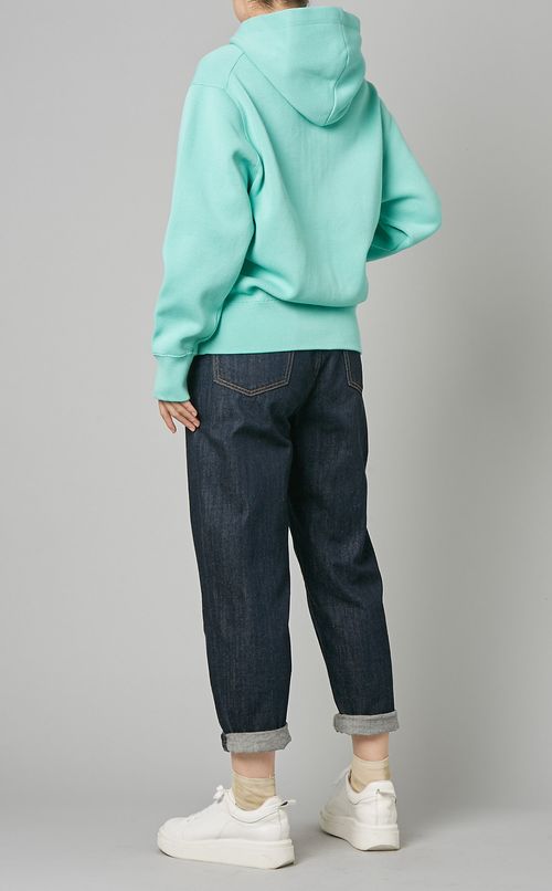 ミラノリブコットンニットパーカー