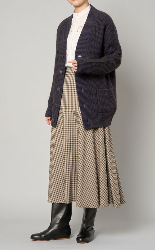 ヤクニットロングカーディガン