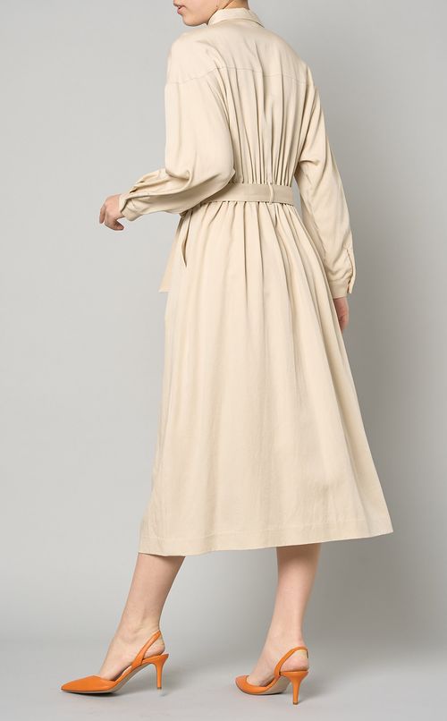 モールスキンシャツワンピース