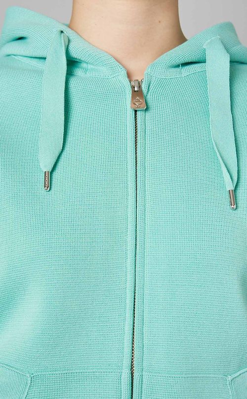 ミラノリブコットンニットパーカー