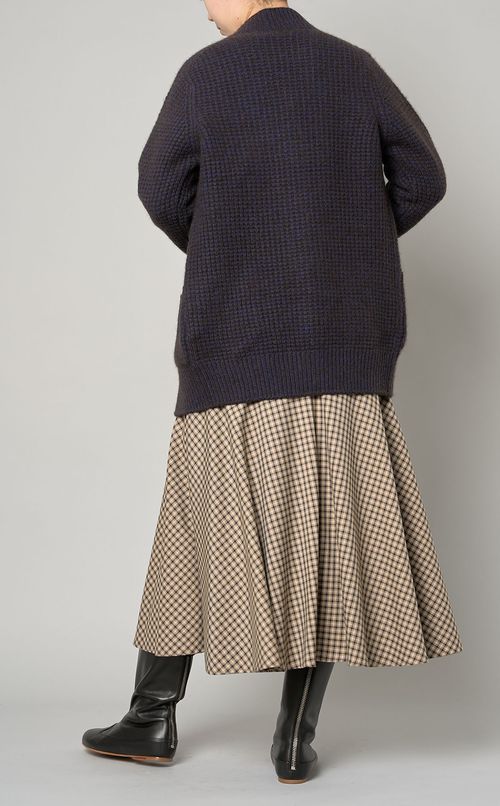 ヤクニットロングカーディガン