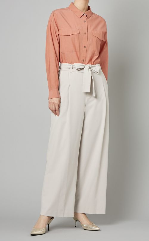 キュプラコットンブロードシャツ