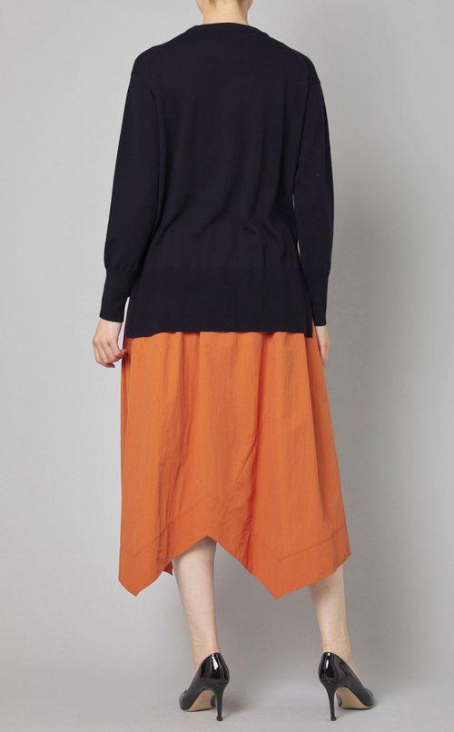 ウールクルーネックニットプルオーバー