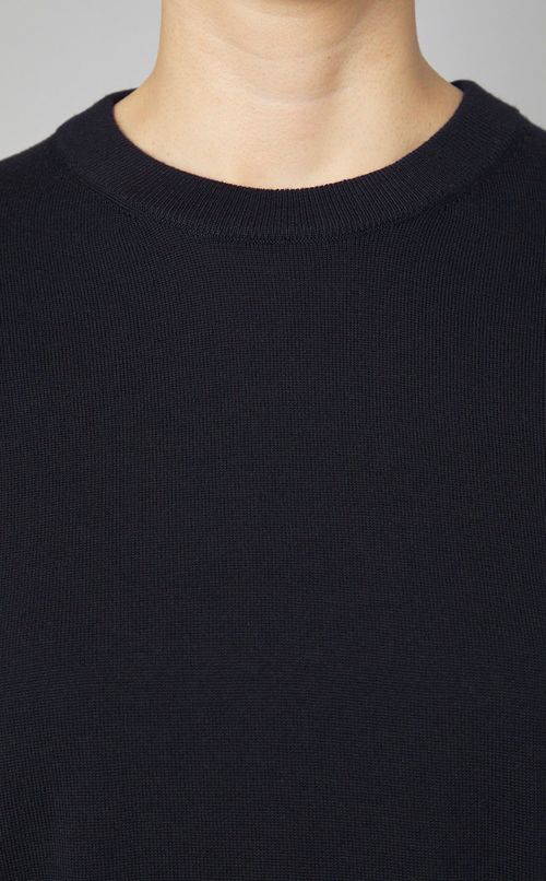 ウールクルーネックニットプルオーバー