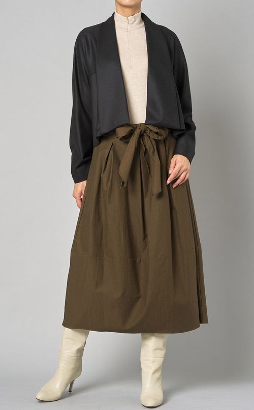 ストレッチウールガウンジャケット
