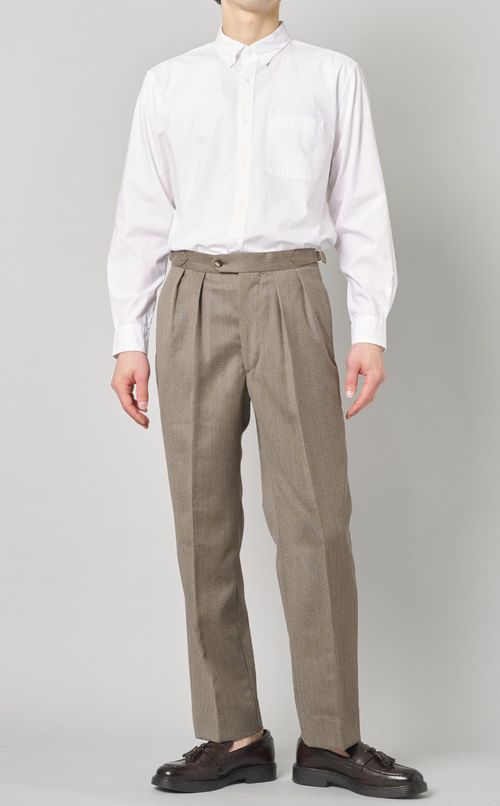 ウールツイルテーパードパンツ