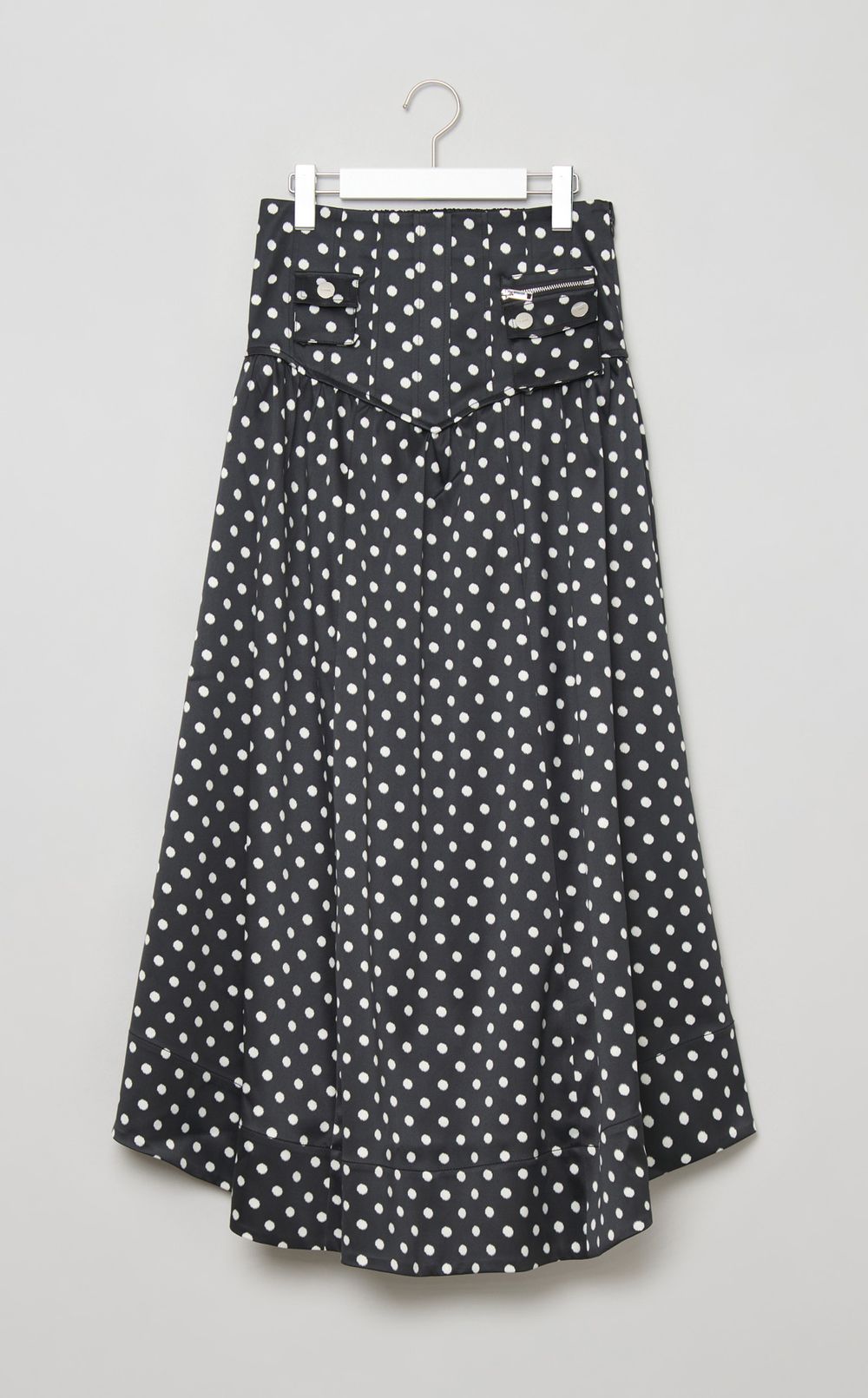 ドットプリントコルセットスカート