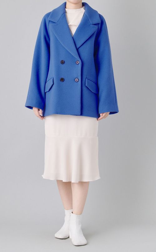 ラムウールダブルブレストコート