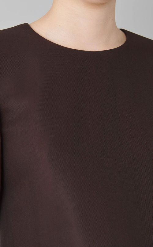 ハーフスリーブシアーワンピース