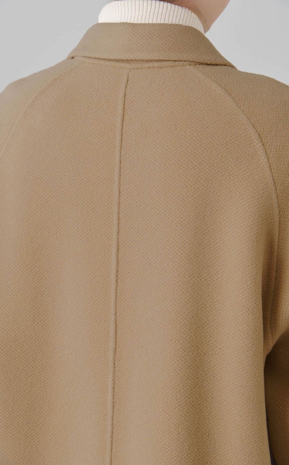 ウールカシミアダブルブレストコート