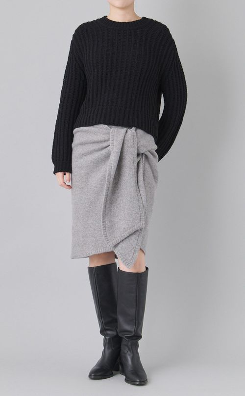 2wayレイヤードラップニット