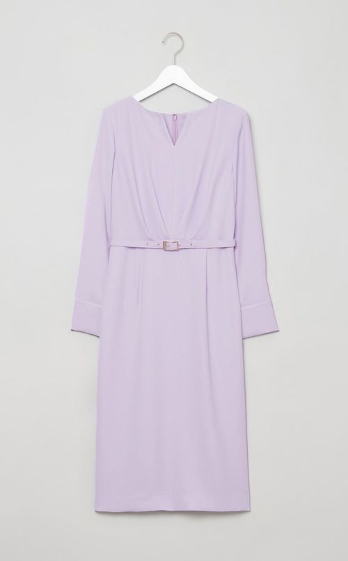 ウエストタックキーネックワンピース