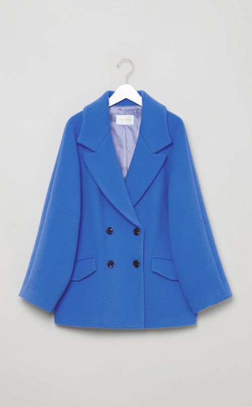 ラムウールダブルブレストコート