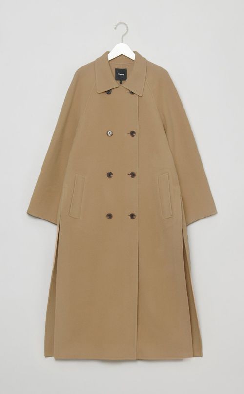 ウールカシミアダブルブレストコート