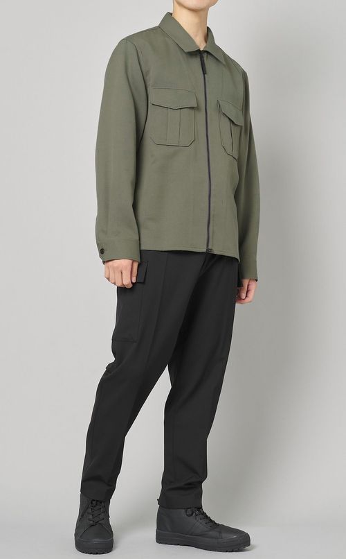 フルジップシャツブルゾン