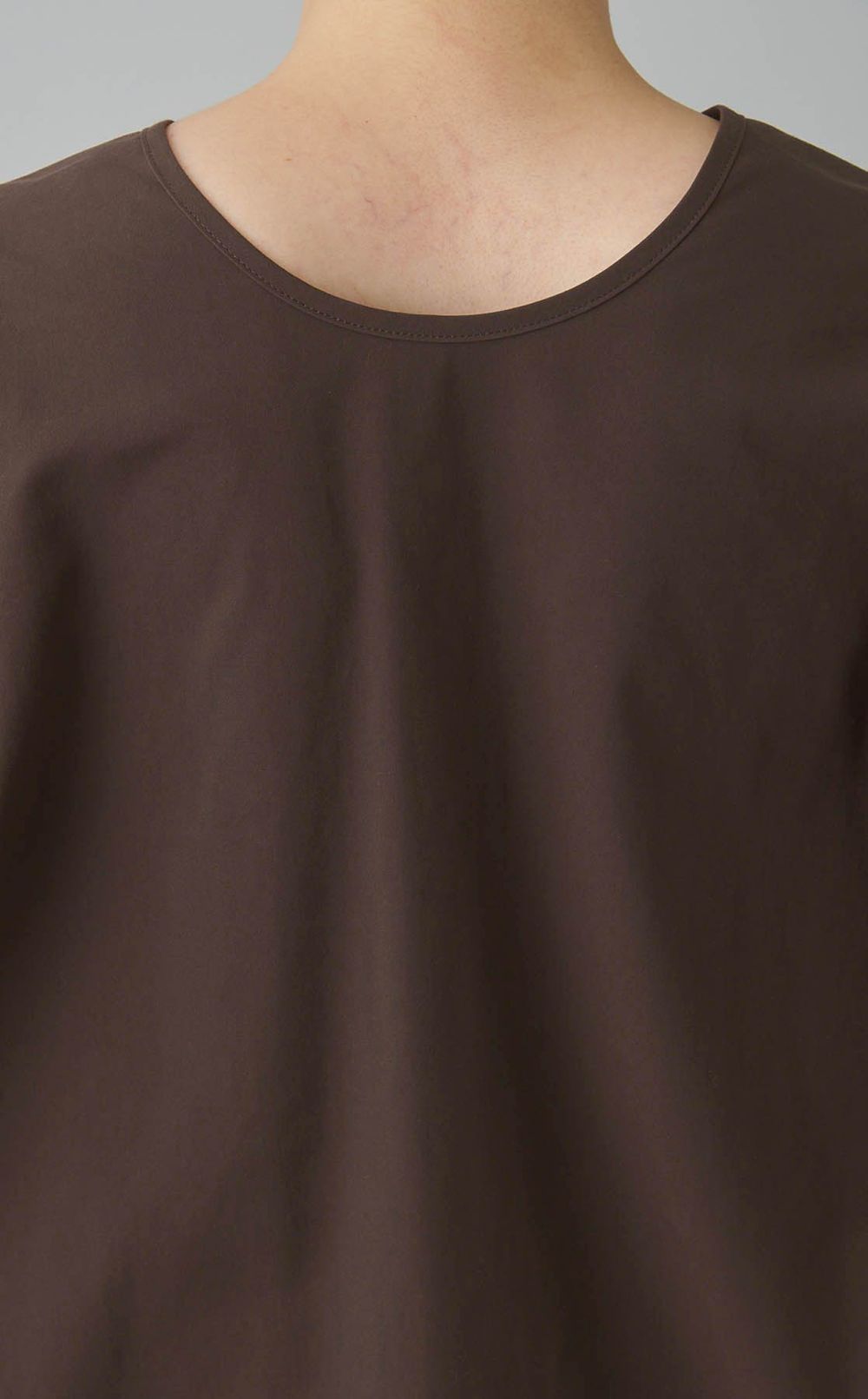 プリーツスリーブチュニックシャツ