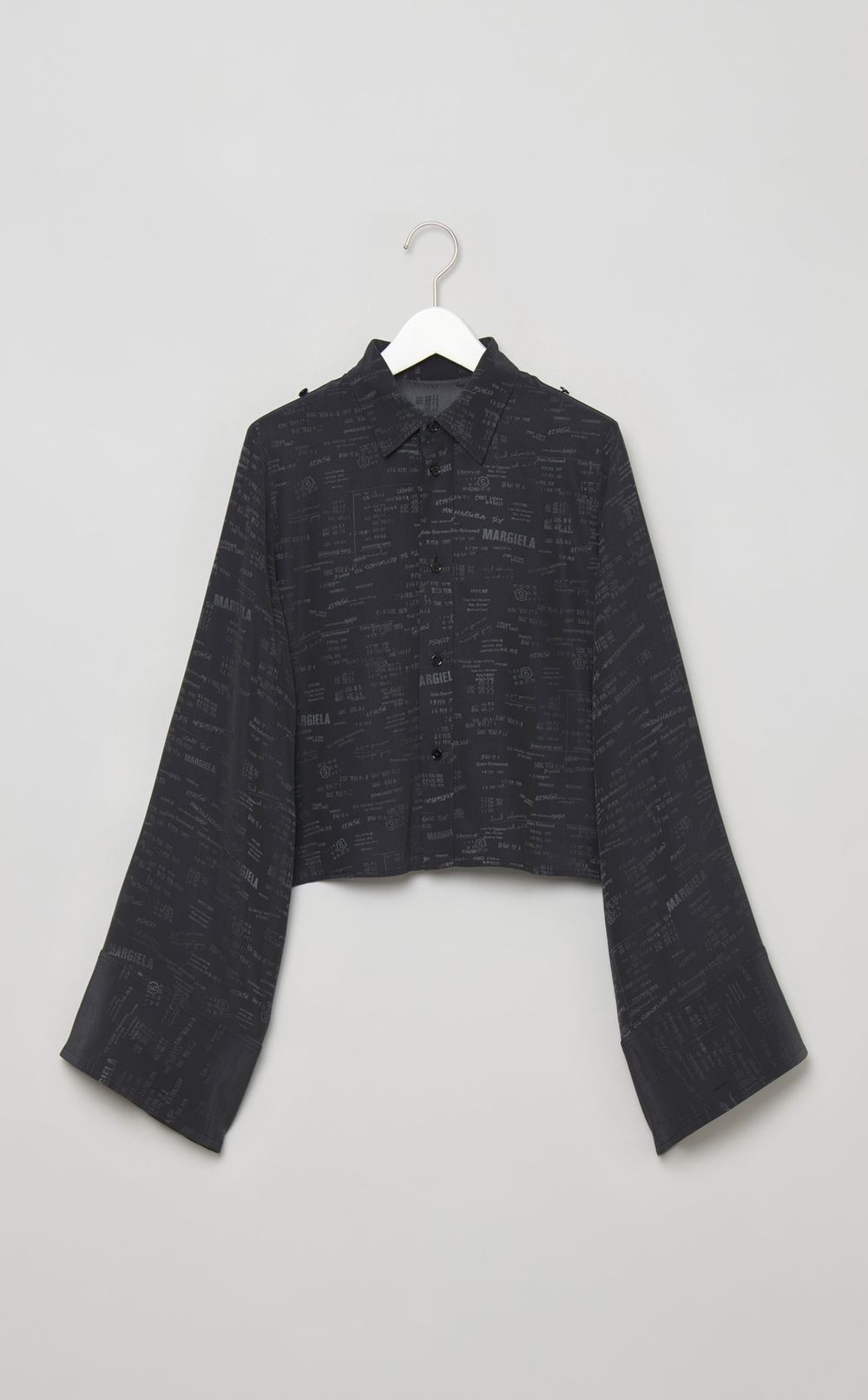 2wayスリーブロゴプリントシャツ