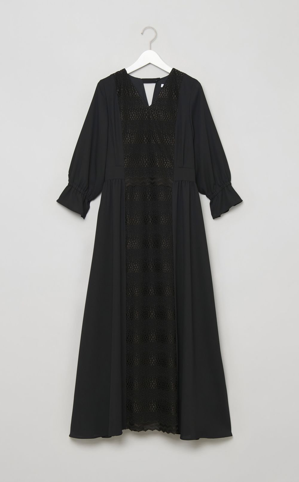 フロントエンブロイダリーワンピース